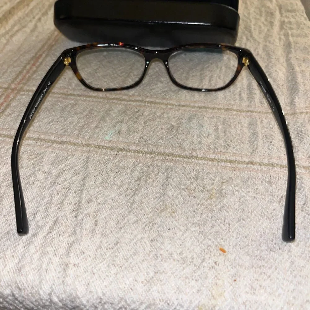 Coach Women's Reading Glasses EUC W/Case Non Prescription Tortoise Brown